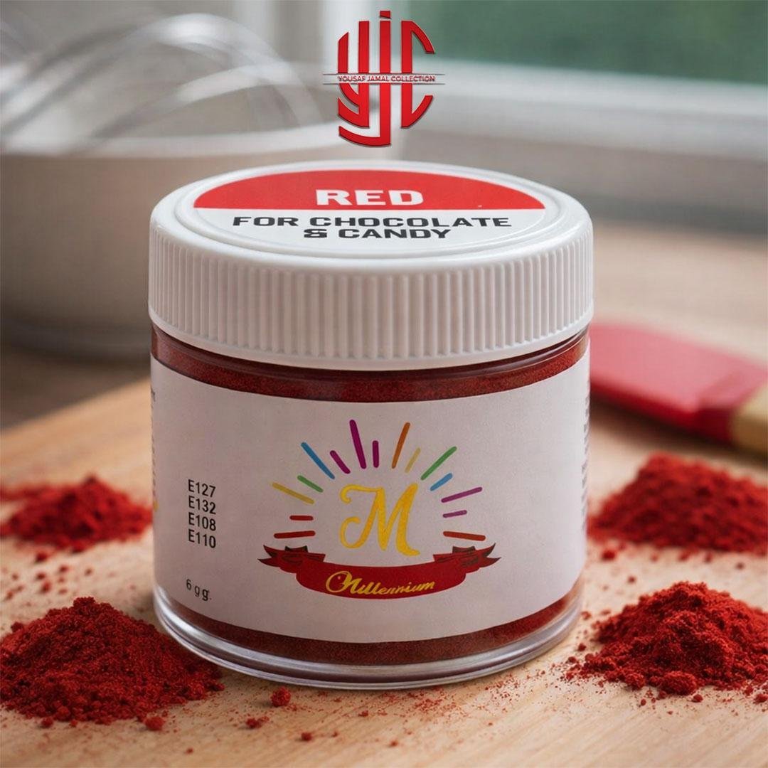 yjc-CFCL-084-1.jpg Millenium Red Candy & Chocolate Powder Color 6 Gram - Image 1