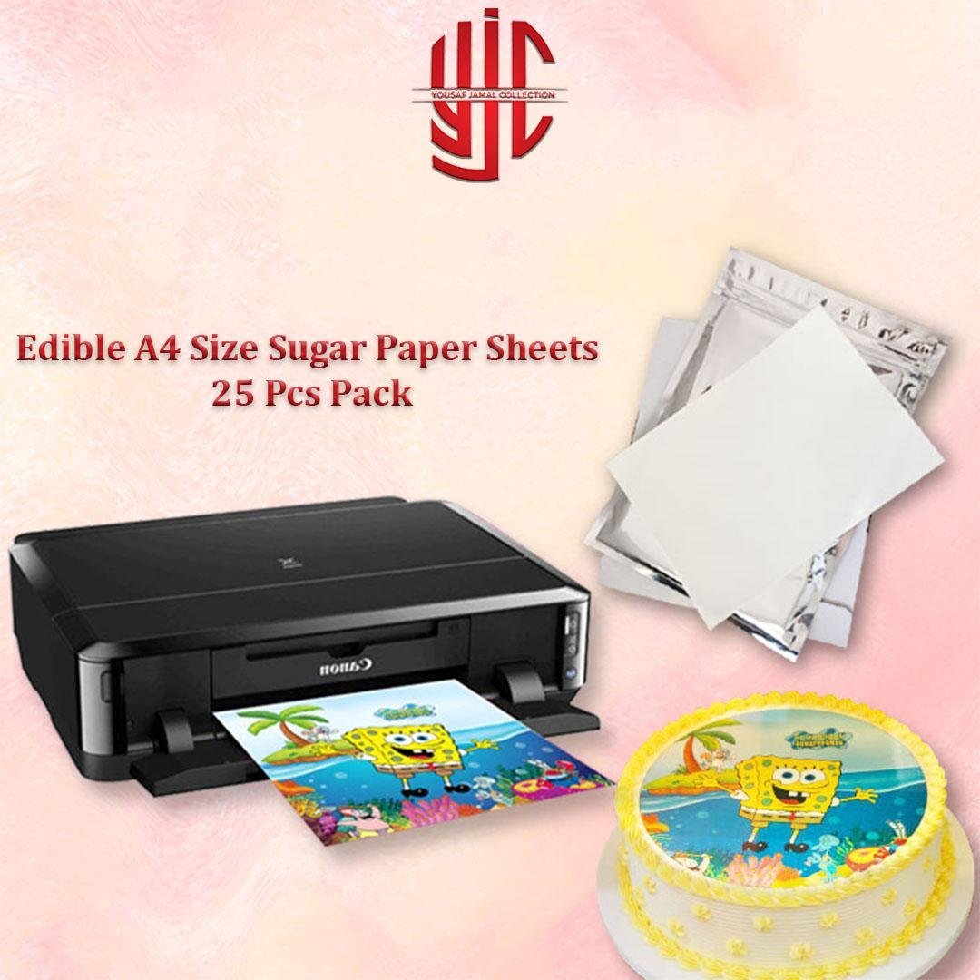 yjc-CFPP-001-1.jpg 25 Pieces Pack Of Edible A4 Paper For Cake Print - Image 1