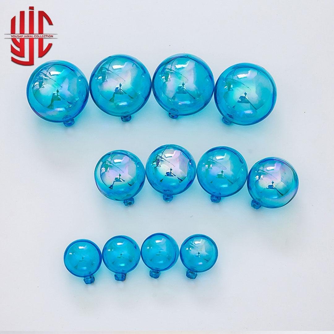 yjc-DCBL-046-1.jpg Transparent Blue Faux Balls 12 Pcs Pack - Image 1