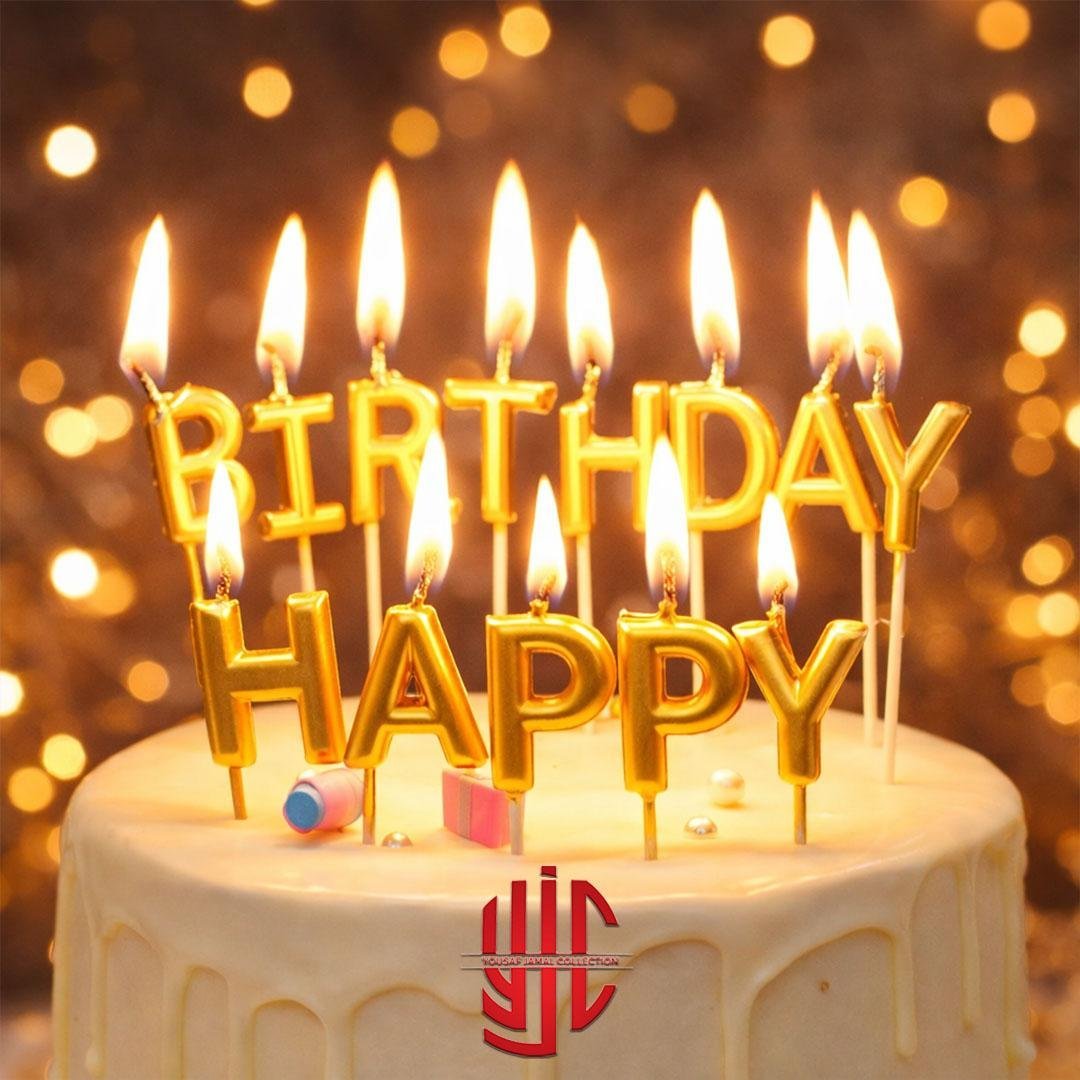 yjc-DCCN-001-a.jpg Happy Birthday Candles Golden - Image 1