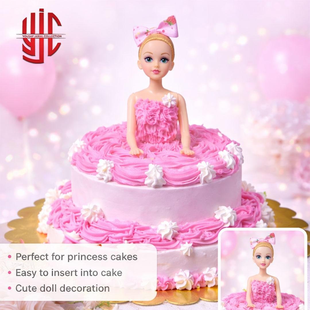 yjc-DCTP-017-1.jpg Plastic Cake Doll Topper 1 Piece - Image 1