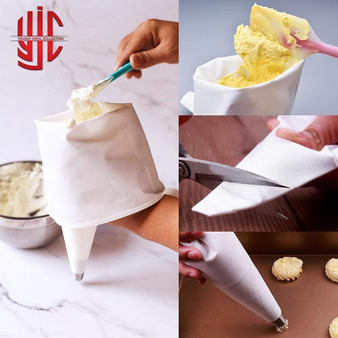 yjc-FBBG-002-1.jpg Cotton Cream Pastry Piping Bag Two Sizes - Image 1