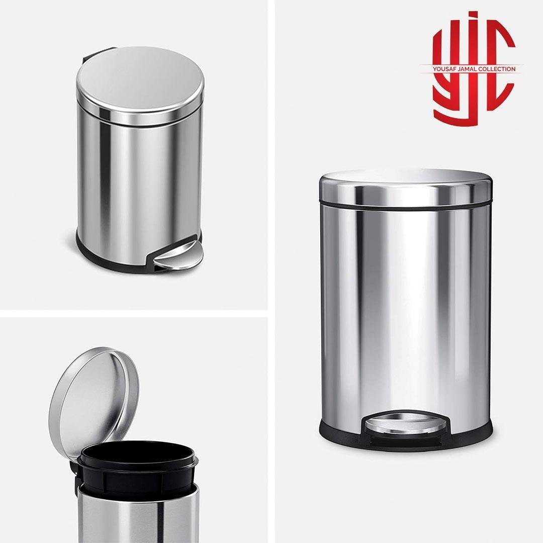 yjc-JTDB-011-2-1.jpg Imported Steel 5 to 12 Liters Dustbins Round Hydraulic - Image 1