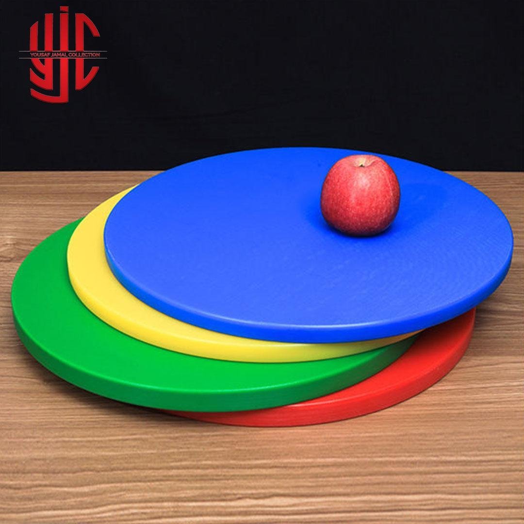 yjc-PLCB-RGBY-04-Main-1.jpg Imported Round Cutting Boards HDPE Material - Image 1