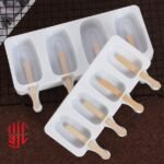 Silicon Ice Cream Molds from 4 to 8 Cavities