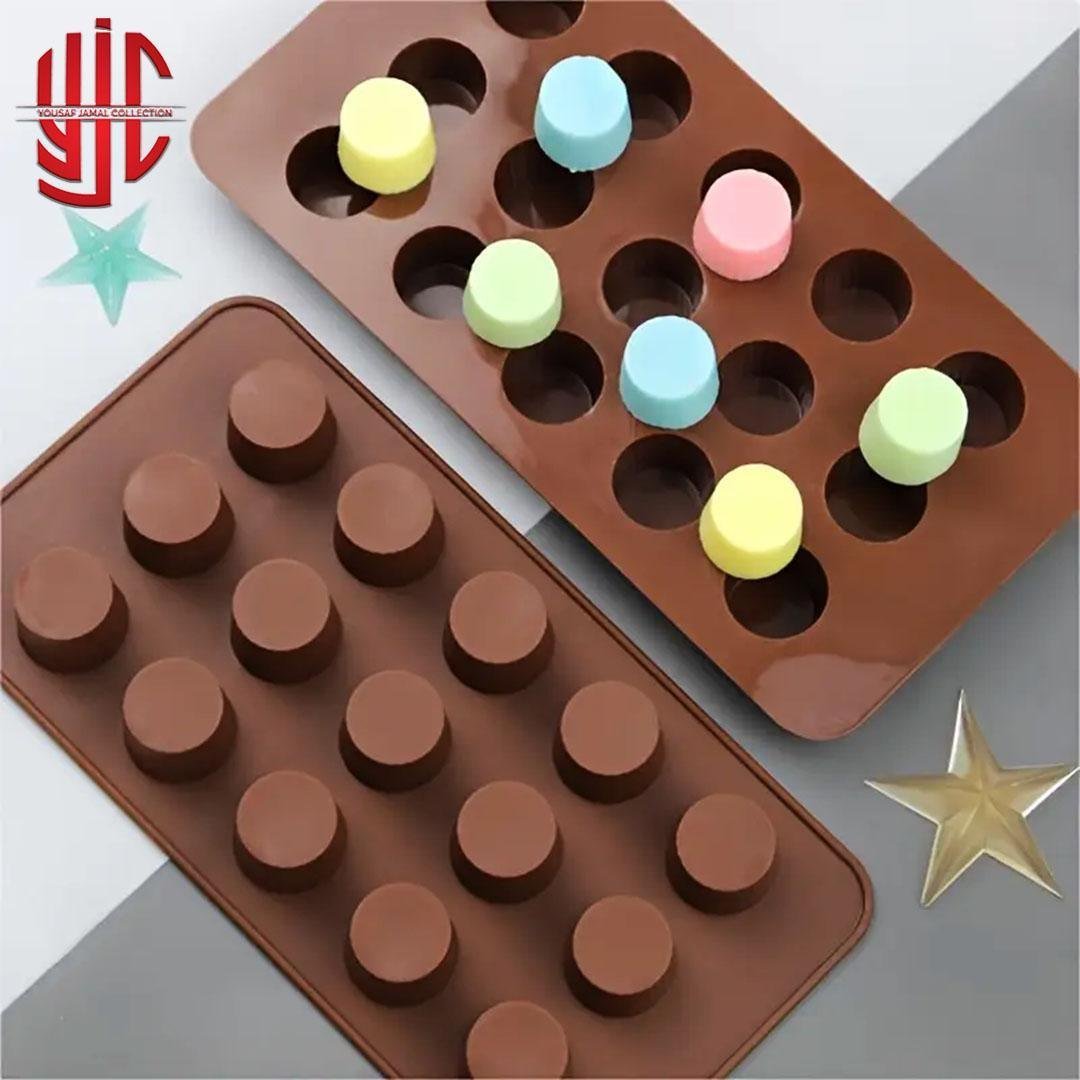 yjc-PLMO-076-1.jpg Silicon Mini Cup Cakes Chocolate Mold 15 Cavities - Image 1