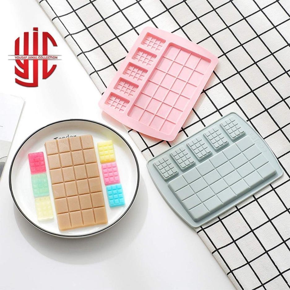 yjc-PLMO-089-1.jpg Silicon Snap Bar Chocolate Mold 6 Cavities - Image 1