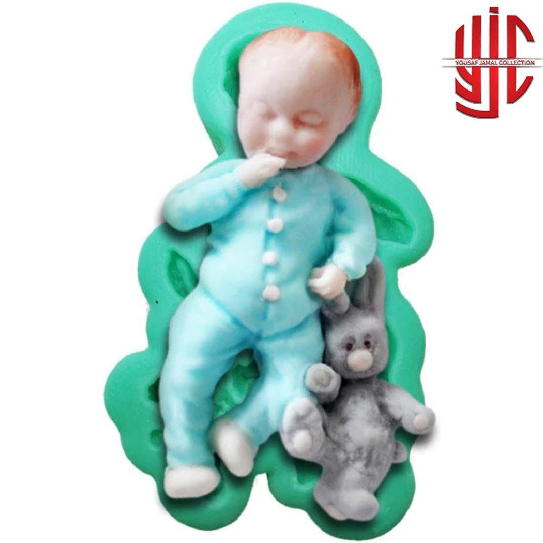 yjc-PLMO-120-1.jpg Silicon Baby With Rabbit Paste Mold - Image 1