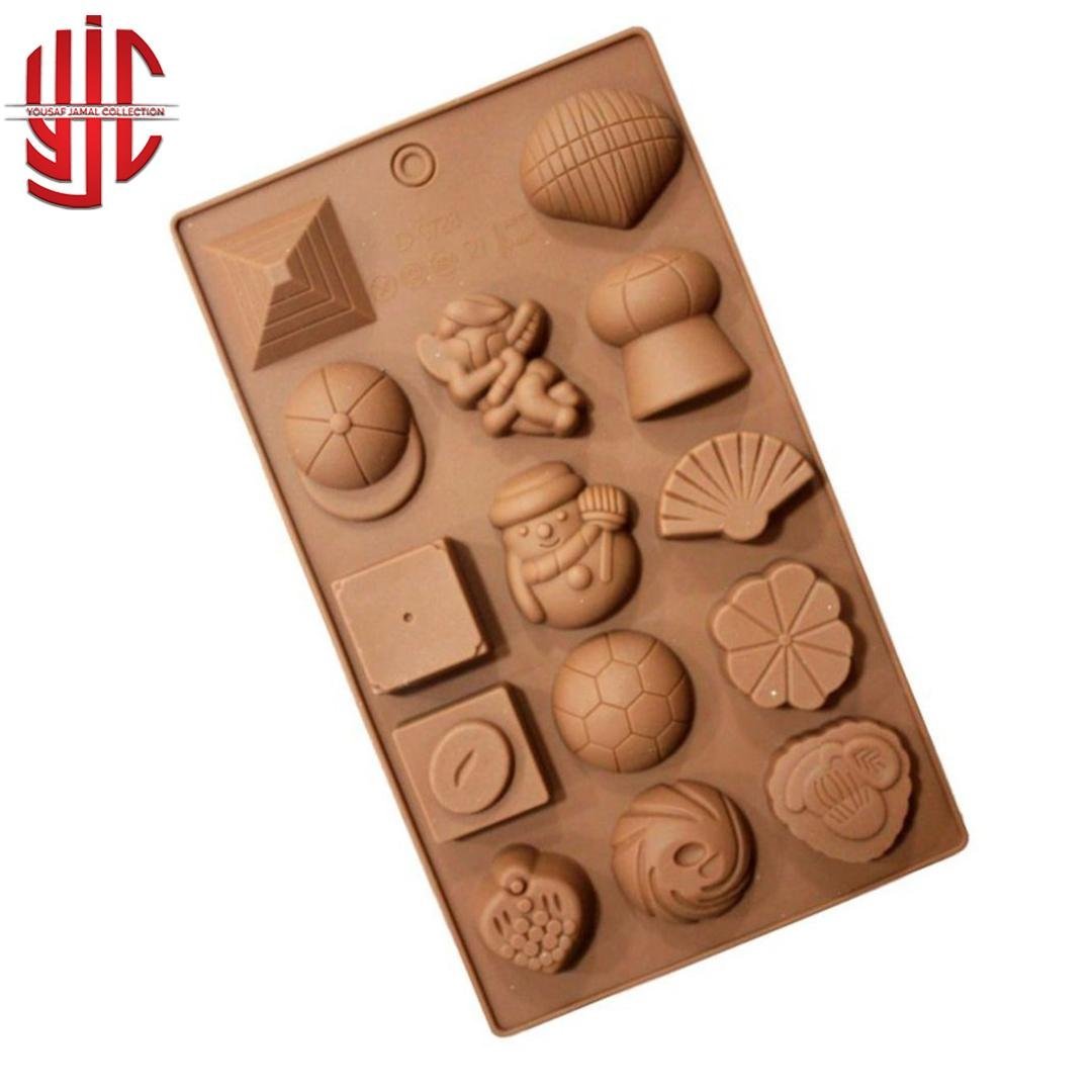 yjc-PLMO-137-1.jpg Silicon Angel Snowman Fruit Shell Cap Pyramid Mold 15 Cavity - Image 1