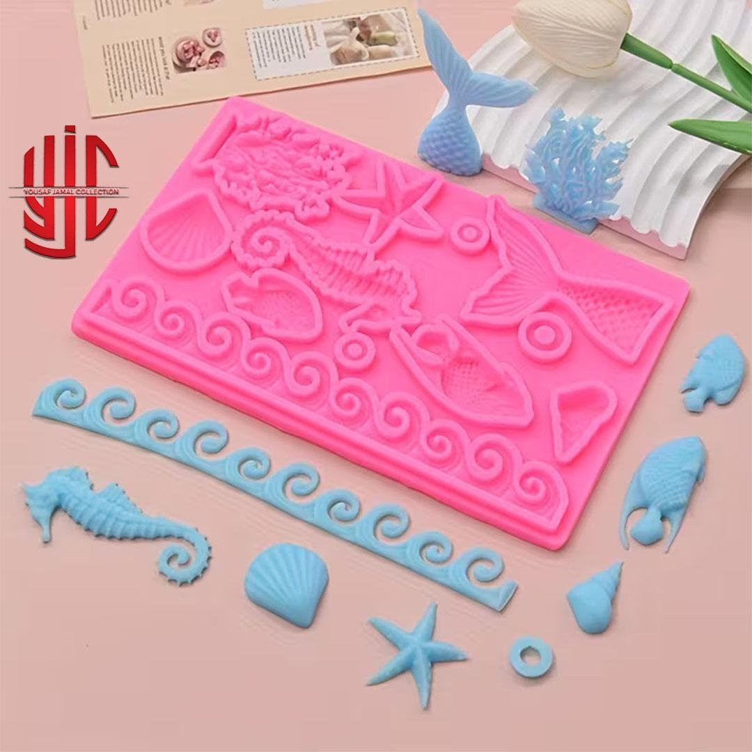 yjc-PLMO-145-1.jpg Silicon 3D Sea Life Mold - Image 1