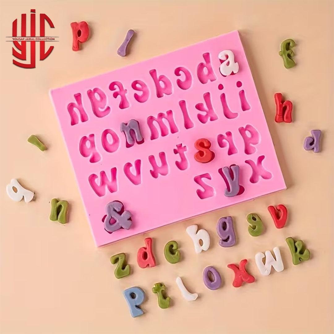 yjc-PLMO-156-1.jpg Silicon Small Alphabets Mold With & Symbol - Image 1