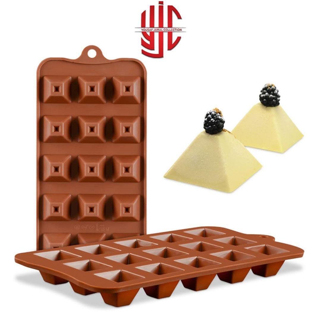 yjc-PLMO-184-1.jpg Silicon Pyramid Shape Candy Mold 15 Cavity - Image 1