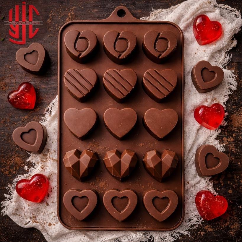 yjc-PLMO-196-1.jpg Silicon Hearts 5 Types Mold 15 Cavity - Image 1