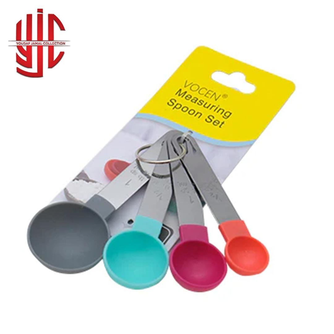 yjc-PLSP-009-1.jpg Vocen Measuring Spoon 4 Pieces Set Stainless Steel - Image 1