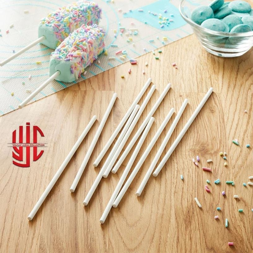 yjc-PLTL-013-Main-1-3.jpg Food Grade 50 Pieces Paper Lollipop Sticks In 3 Sizes - Image 1