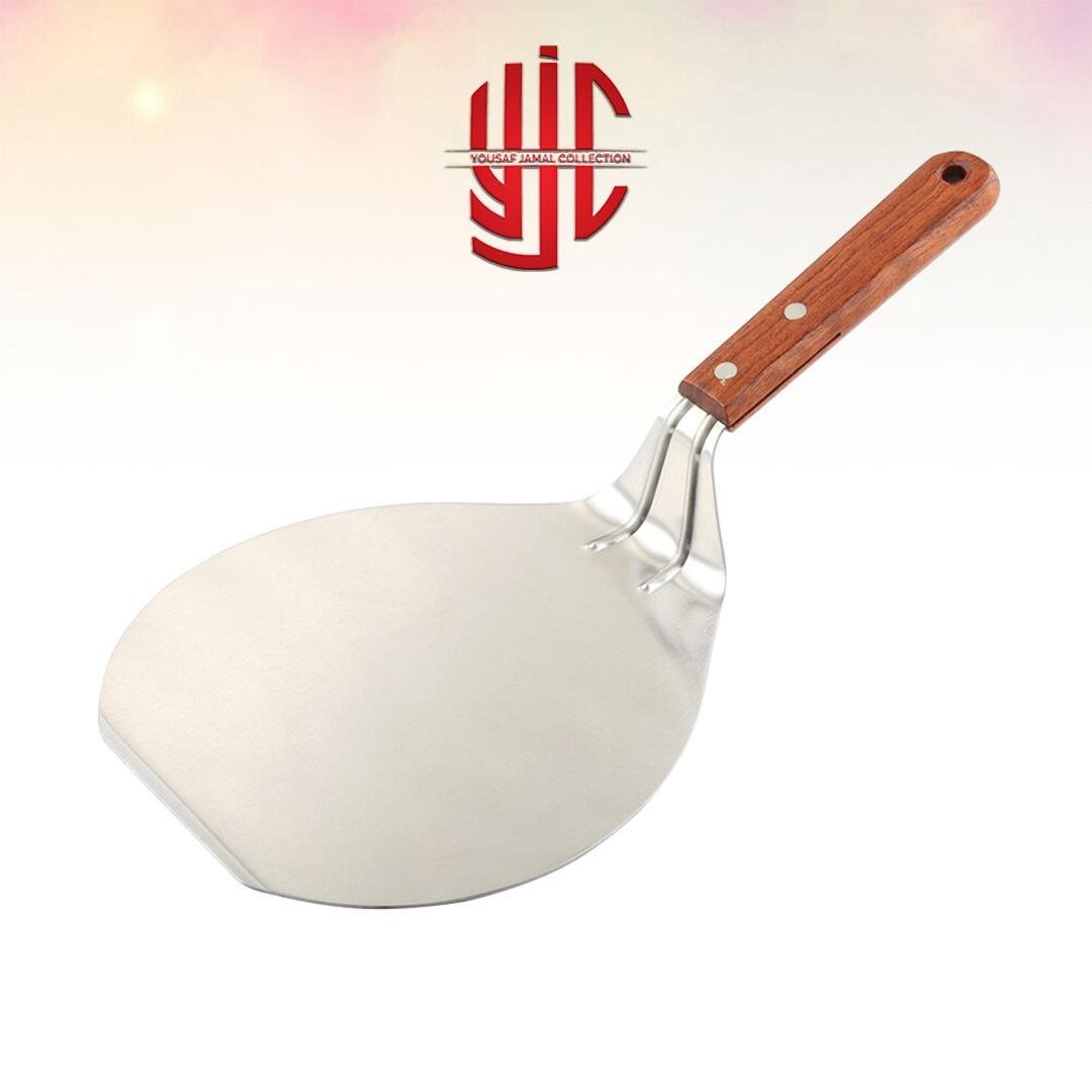 yjc-STLF-005-1-3.jpg Pizza Lifter Round Shape Stainless Steel Large Size - Image 1