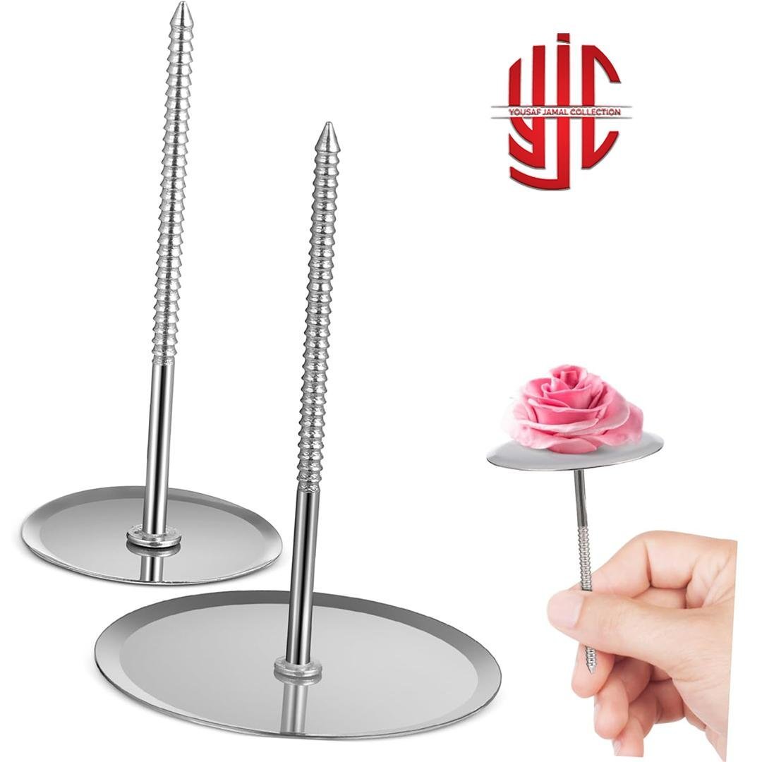 yjc-STNL-001002-1.jpg Cake Flower Nail In Two Sizes Stainless Steel Decoration Tool - Image 1