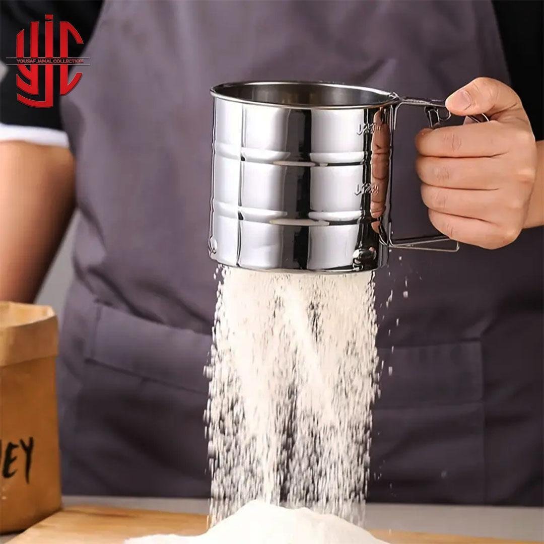 yjc-STSF-001-1.jpg Stainless Steel Handheld Flour Sifter - Image 1