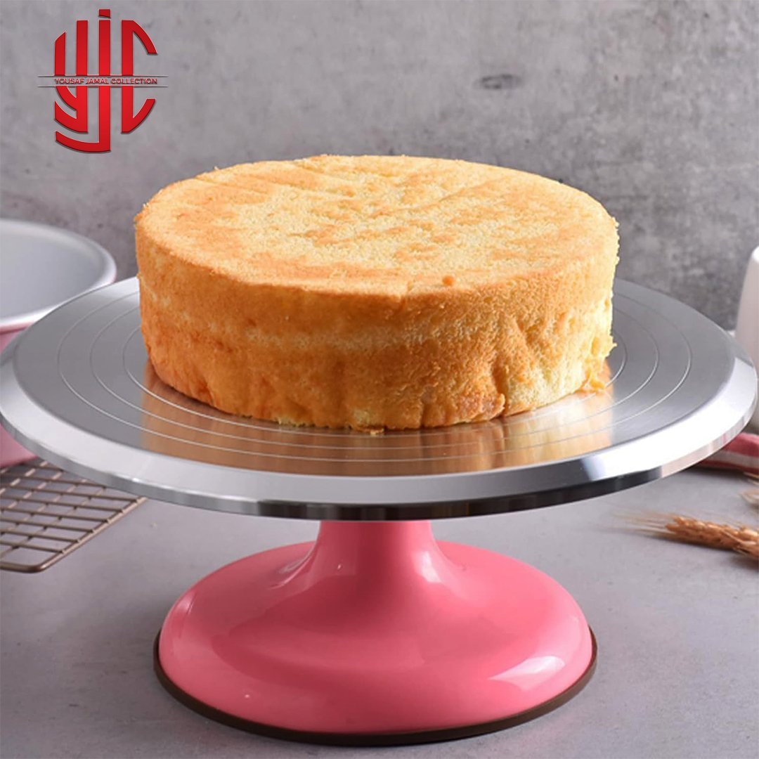 yjc-STTB-001-5-1.jpg Imported Smooth Revolving Cake Turntable 32 cm - Image 1