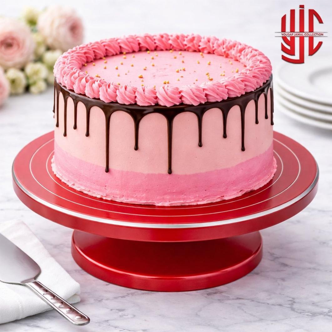yjc-STTB-002-1.jpg Local Smooth Revolving Cake Turntable 11 inch - Image 1