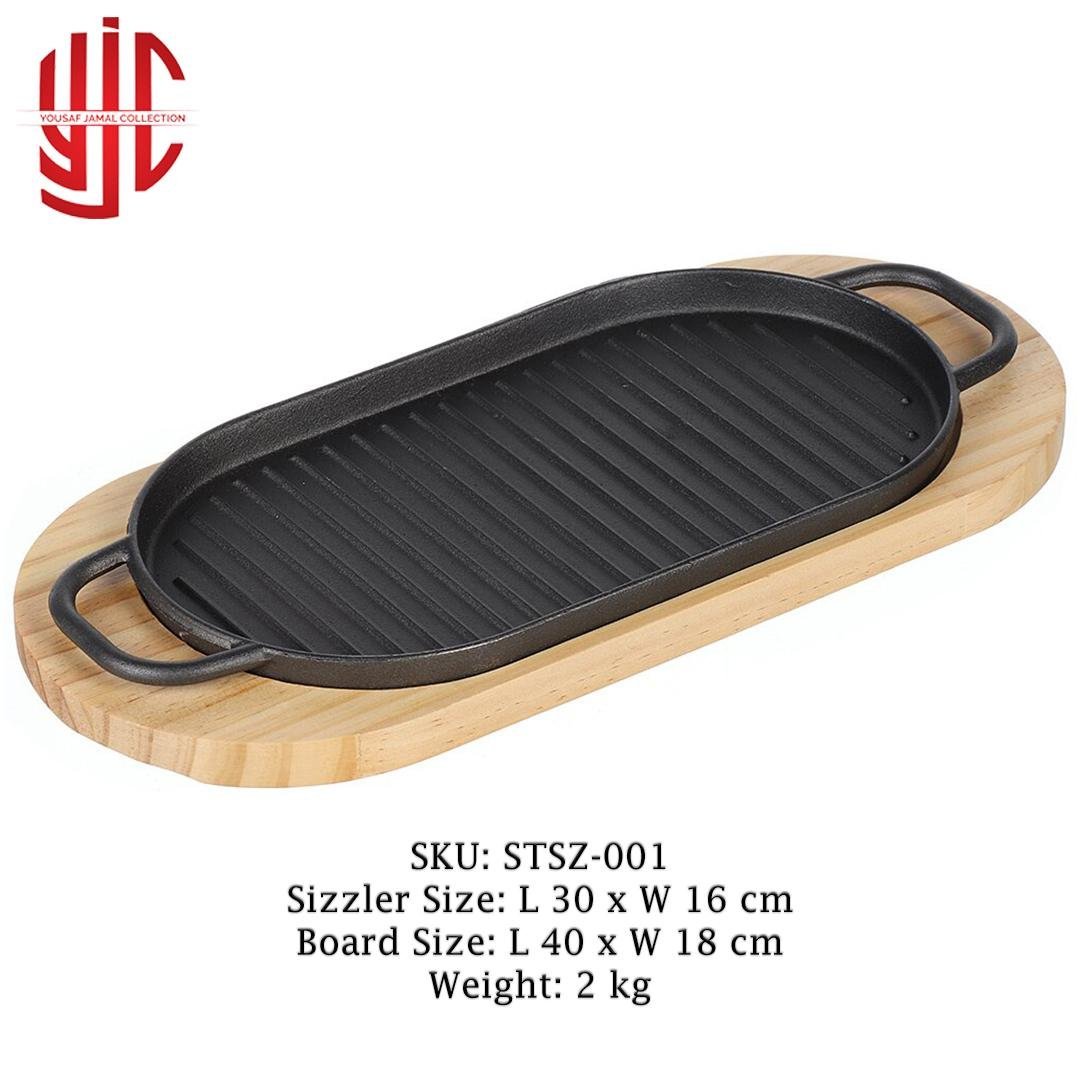 yjc-stsz-001-1-1.jpg Imported Sizzler Dish Oval Cast Iron - Image 1