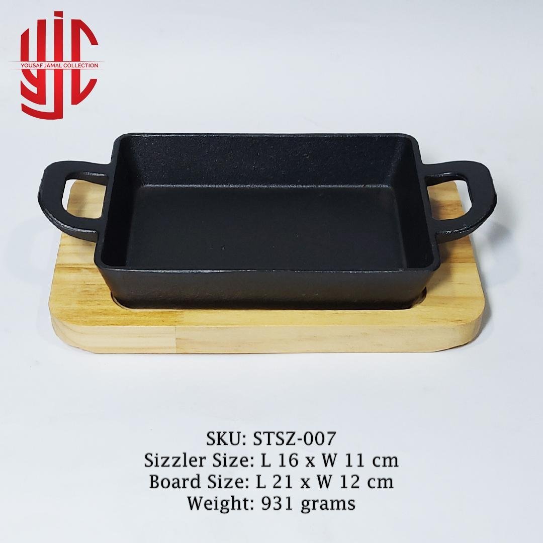 yjc-stsz-007-1-1.jpg Imported Sizzler Deep Dish Rectangle Cast Iron - Image 1