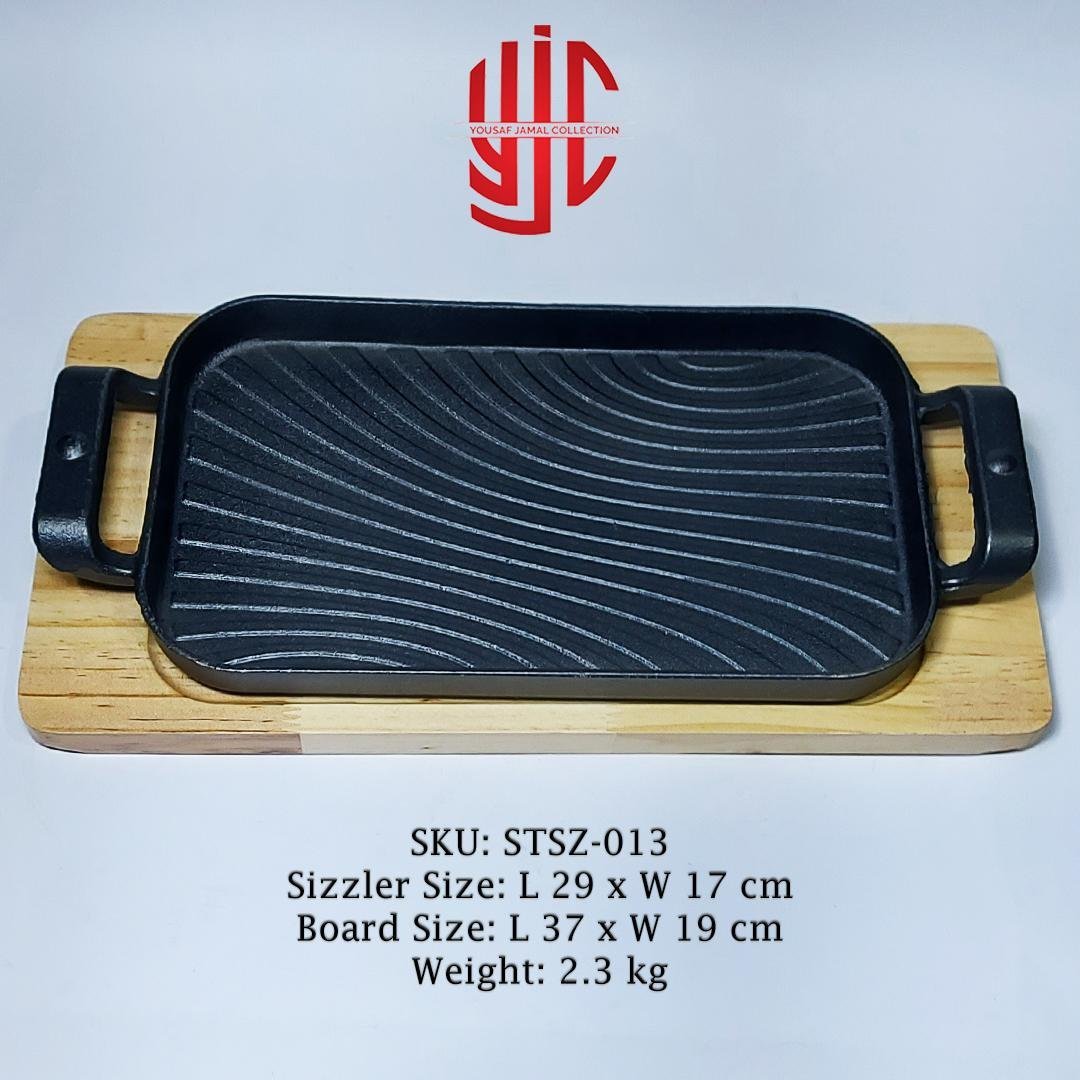yjc-stsz-013-1-1.jpg Imported Sizzler Dish Rectangle Cast Iron - Image 1